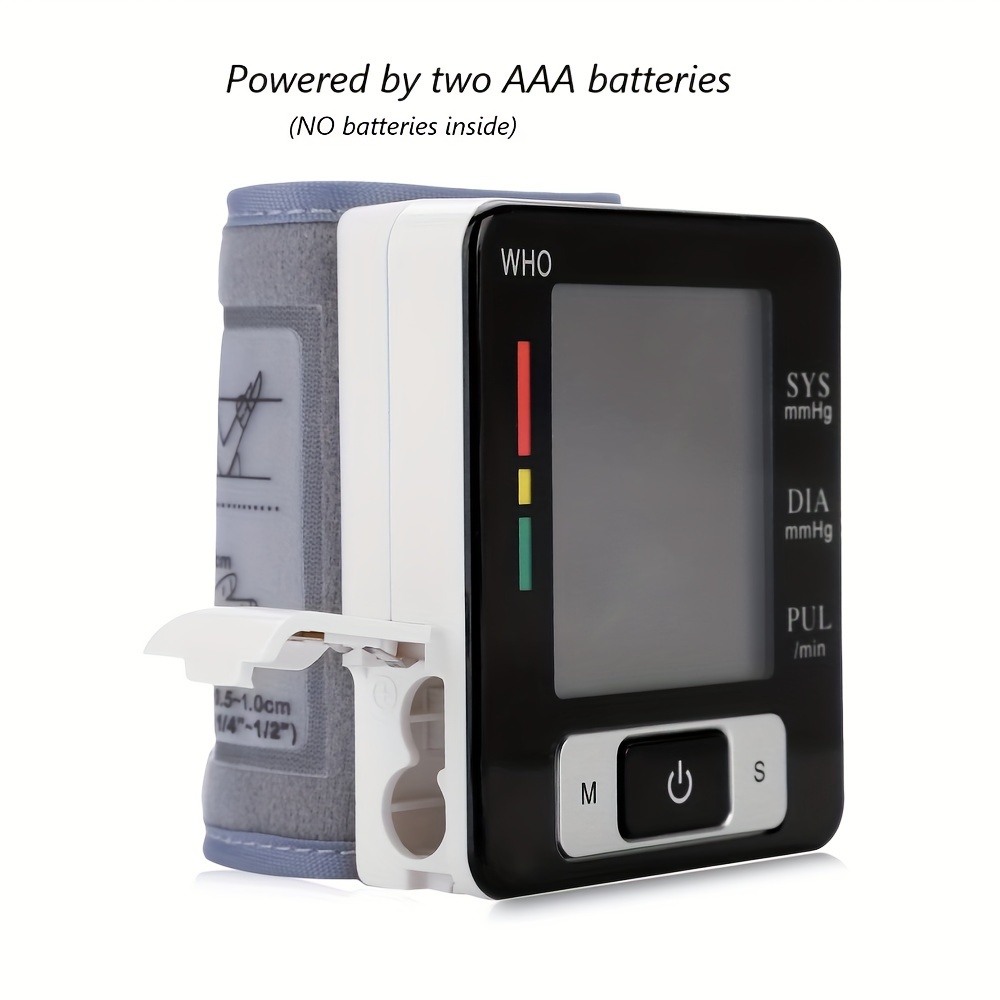 1pc   kun automatic wrist bp monitor for adults   pressure cuff with heart rate measurement memory storage adjustable cuff portable   use easy to read lcd display ideal for   management cardiovascular health blood pressure monitor for   health tools sleek device design durable   device Product details 3