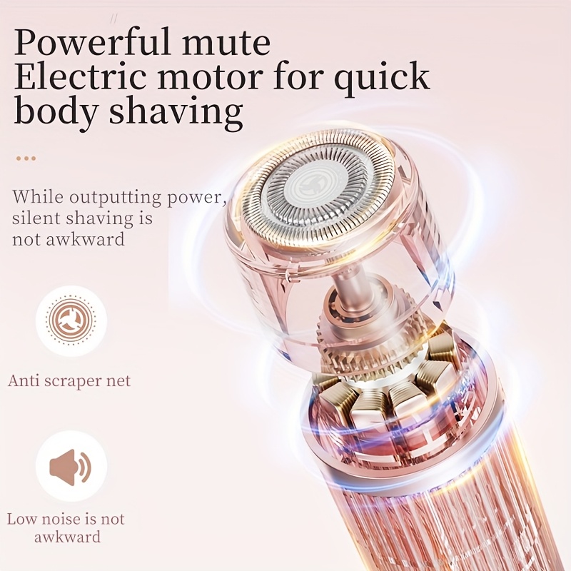 female shaver 2 in 1 female electric shaver double ended female   easy to carry suitable for bikini underarms legs and face hair removal ideal valentines day gift body hair trimmer pink purple Product details 5