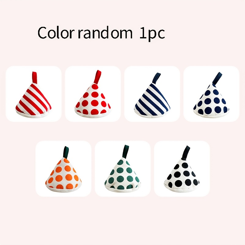 TEMU 1 couvercle de pot triangulaire rond, couleur aléatoire, couvercle de pot rayé, accessoire de pot, pour une utilisation quotidienne à domicile,