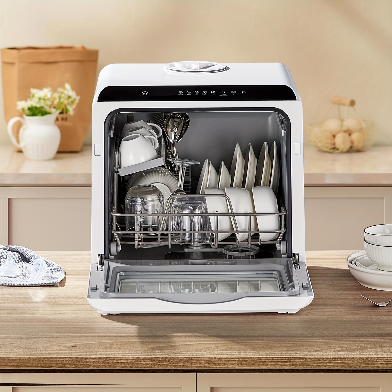 Countertop portable store dishwasher