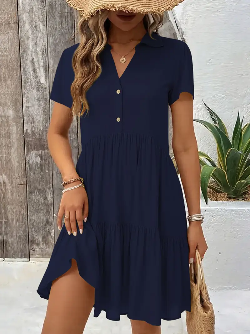 ladies cute summer dresses PRETTYGARDEN Womens 2026 Summer Short Dress V Neck Short Sleeve A Line Hollow Out Lace Cute Casual Beach Party Spring Dresses (Army Green,Small) at Amazon Women's Clothing store