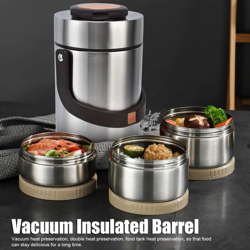 2000  layer insulated lunch box reusable 304 stainless steel vacuum insulation lunch box for warm     travel picnic outdoor meals Product details 0