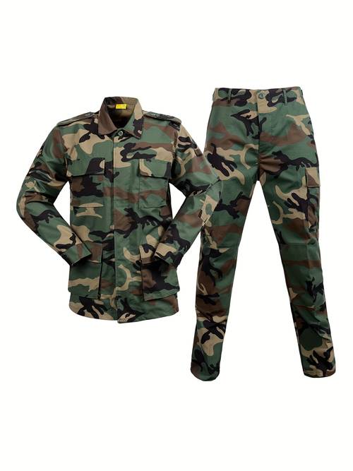 bdu training suit camouflage outdoor set