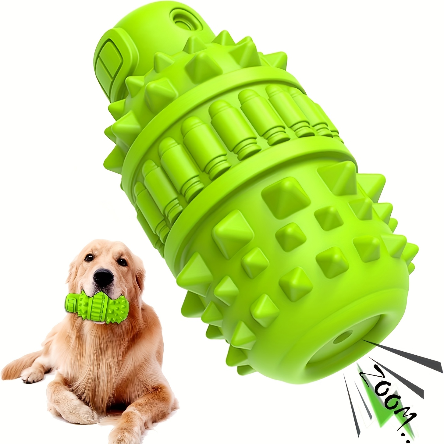 TEMU Bottle-shaped Dog Toy Resembling A Wolf's Tooth, And Long-lasting, Serves As A Chewable Toothbrush, , And Is Ideal For Interactive Play With