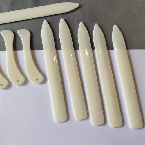 6pcs bone clip and scoring tool plastic paper folding tool broken paper crease book binding leather polishing card making folding scoring crease origami ing supplies paper crafting tools compact folding tool