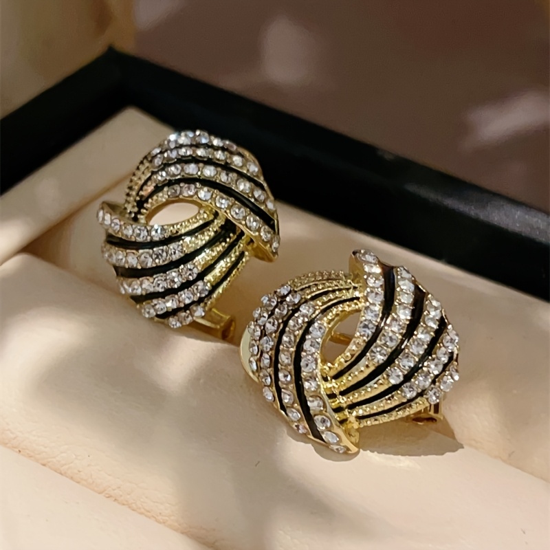 TEMU New Fashionable Women's Earrings, Beautiful Threaded Earrings, Women's Golden Fashionable Versatile Earrings Earrings