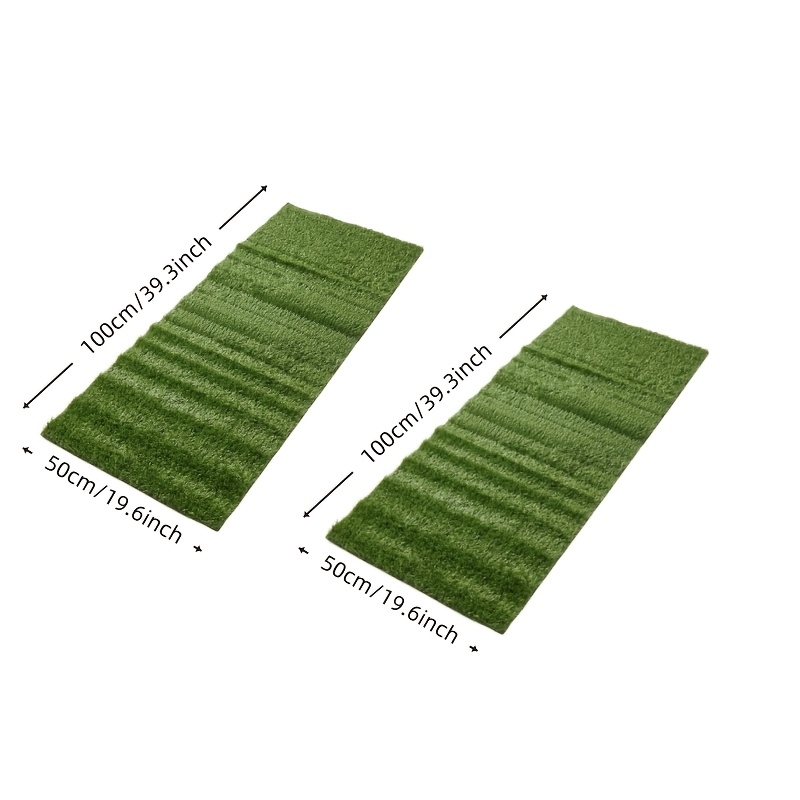 TEMU 2 Rolls Of Large Size Artificial Turf Products, Total Length , Including Fake Grass, Fake Grass Mats, Various Shapes Of Door Mats, Suitable For