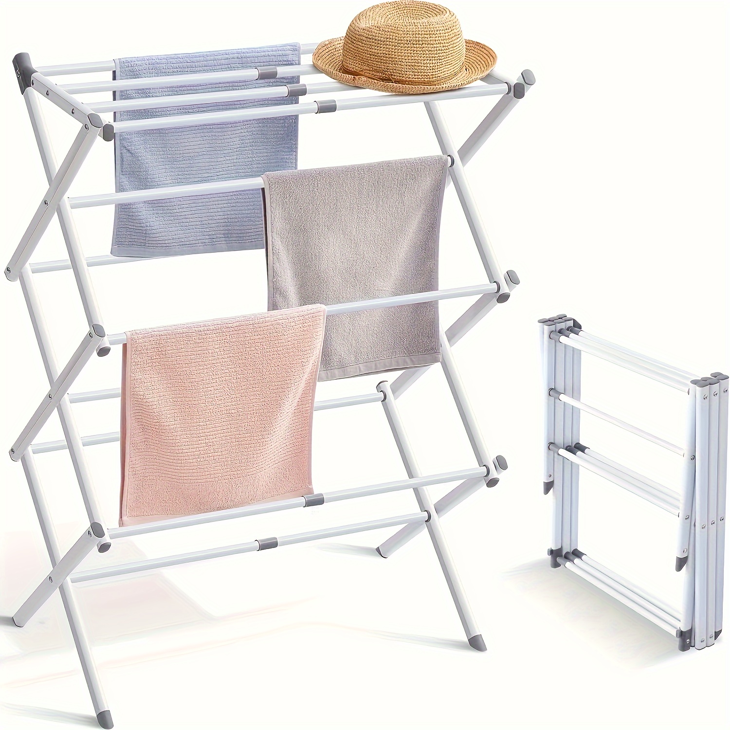 

Clothes Rack, Metal Frame, , & Unexpandable , Home & Kitchen Storage Organizer, -saving Laundry Clothesline