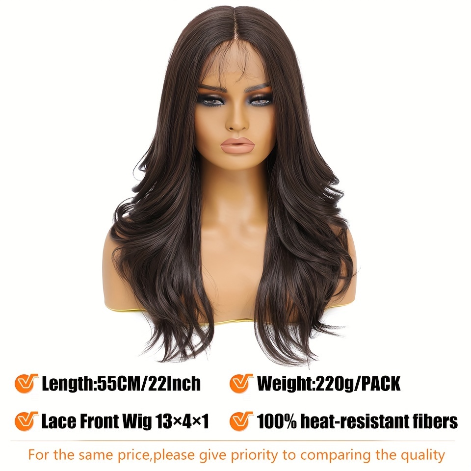 Long Body Wave Synthetic Wig Ombre Black Blonde Wigs 100 Temu