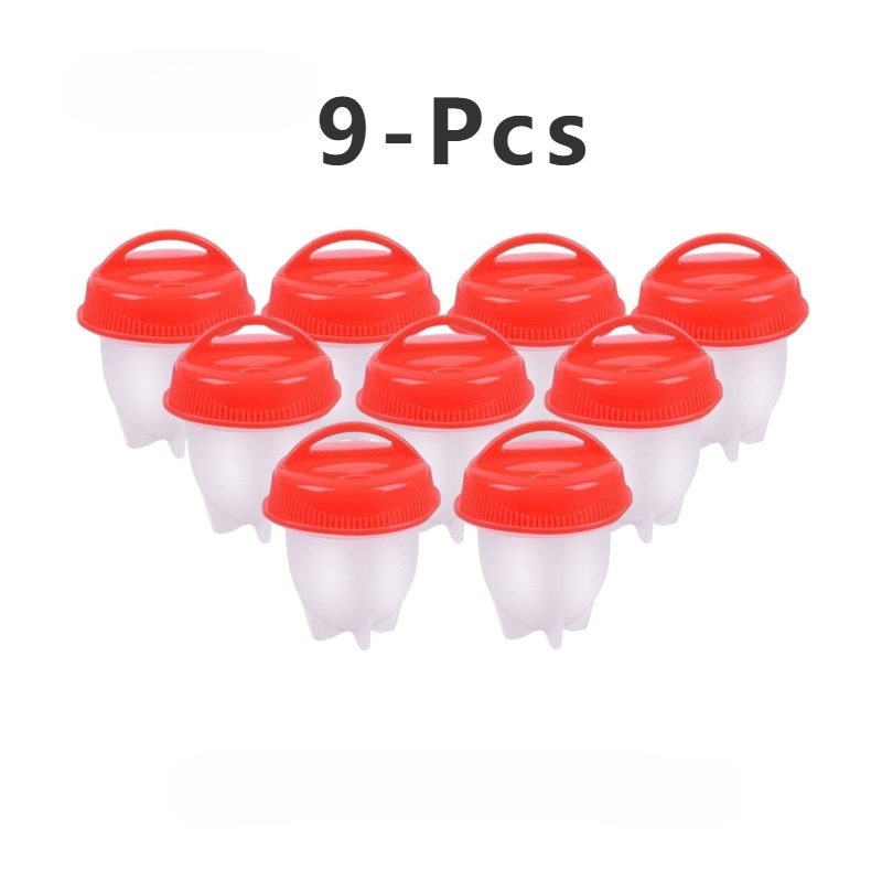 6pcs/9pcs Silicone Poacher - , Heat-resistant Cooking Cups For Perfectly Cooked Eggs And -free Breakfast Preparation