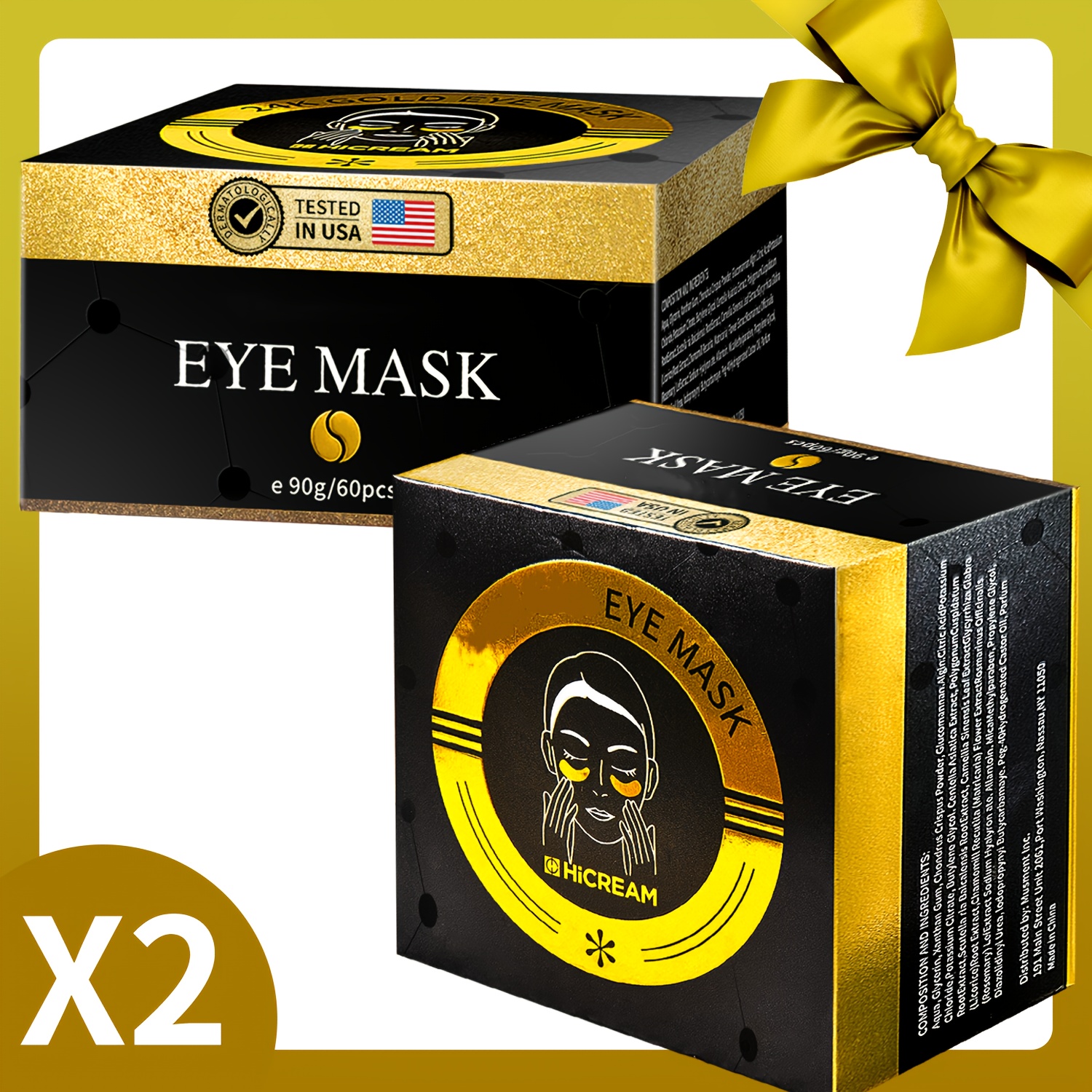 Parches de de la piel (60pcs), que contienen colágeno y múltiples de  plantas, visiblemente minimizan las y las lí