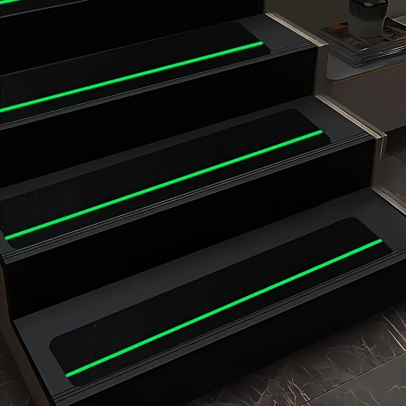 5pcs 15pcs non slip outdoor stair treads 4x30 black green pre cut 80 grit anti   tapes non skid heavy duty traction   step stripes for staircase skateborad and deck