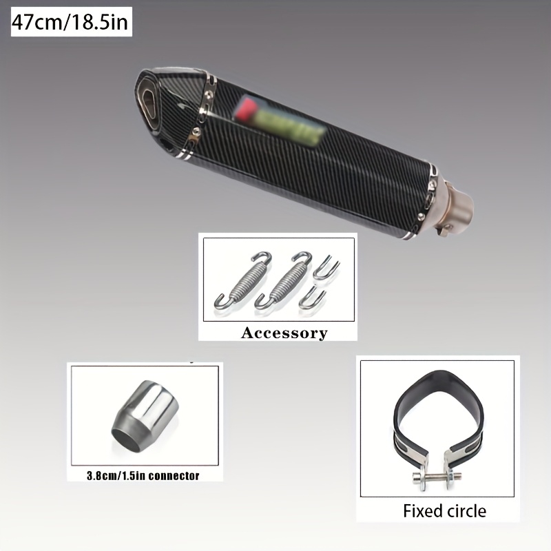 set 38mm 470mm universal motorcycle exhaust pipe high Temu