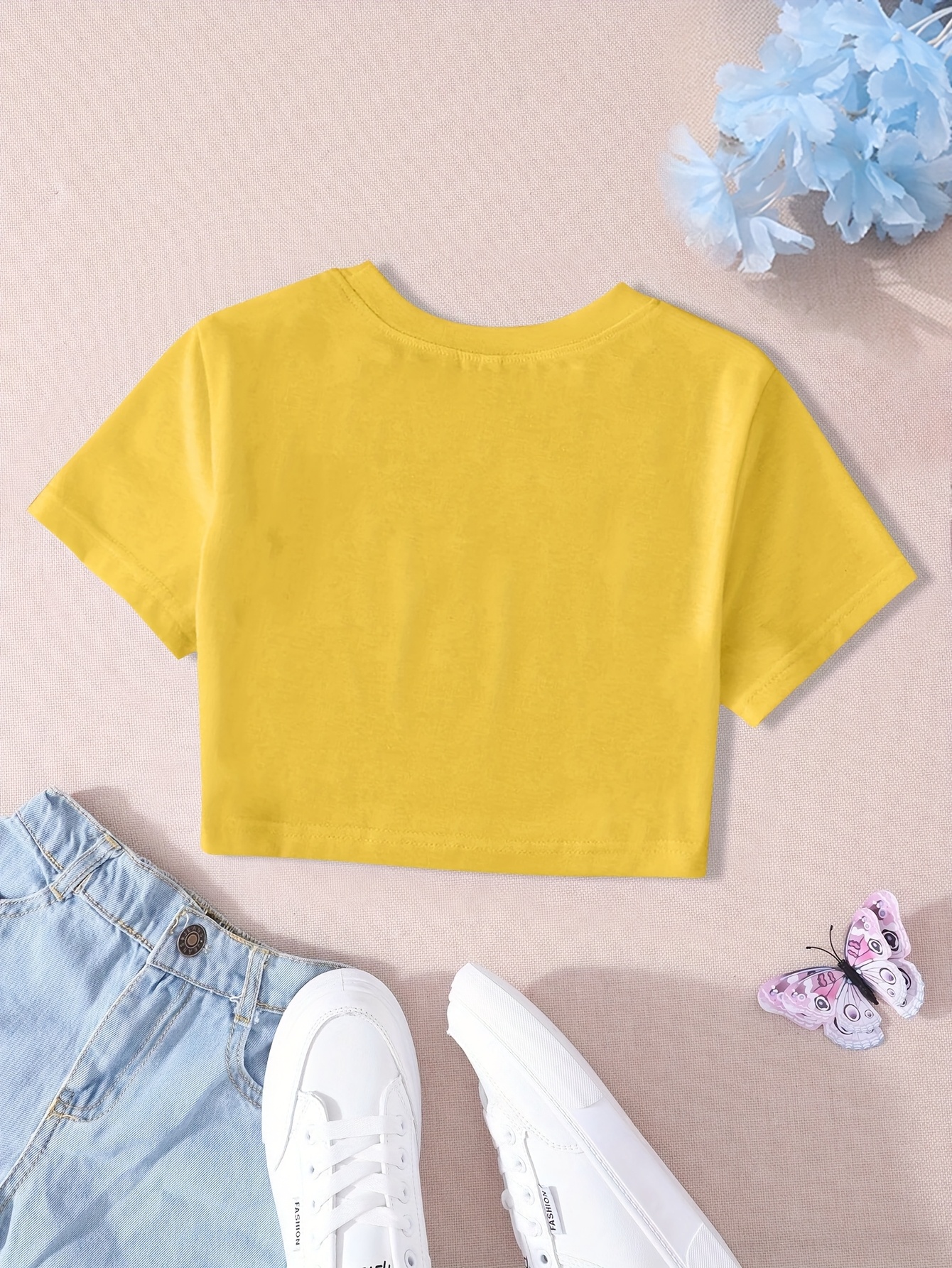 a new stylish short t shirt summer girls featuring a cartoon