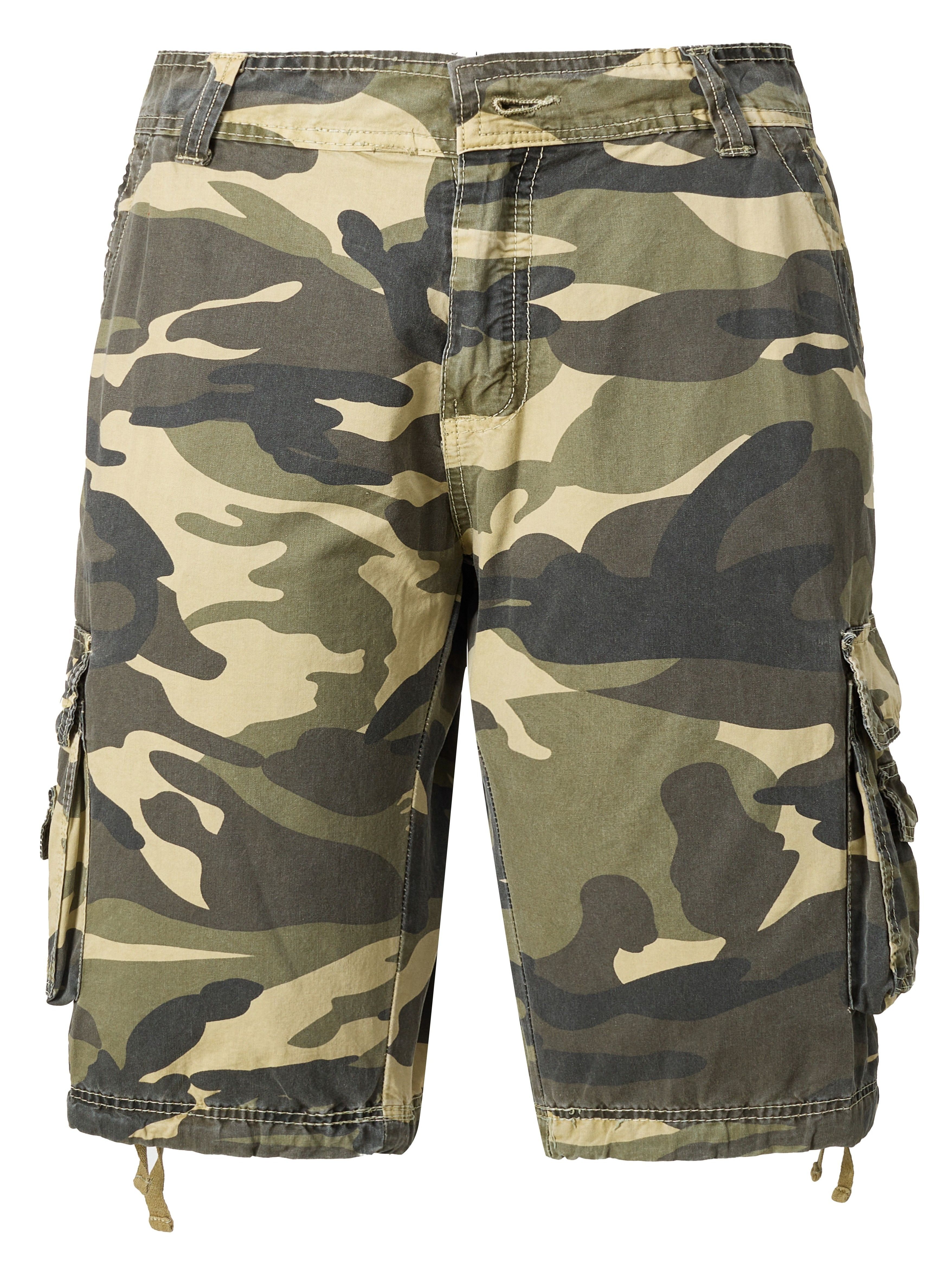 *'s Casual Camouflage Pattern Multi Pocket Cargo Shorts For Summer, Bermuda  Shorts