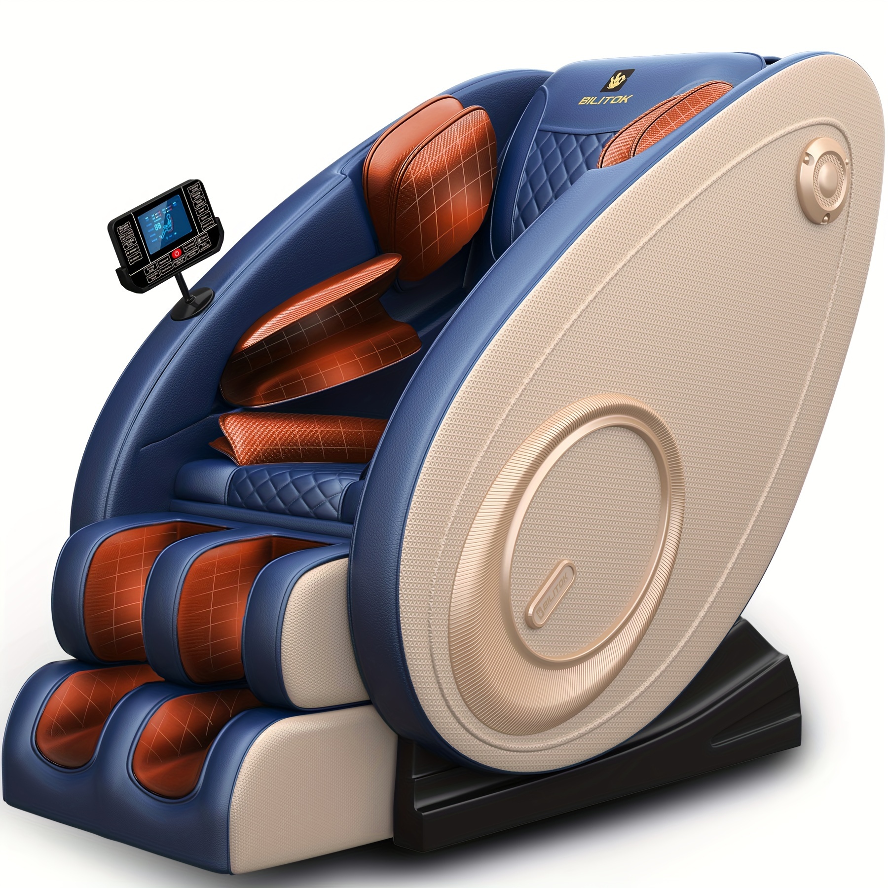 

Massage Chair Wireless Speaker, Massage Chair 0 Gravity Full Body With Heating, , Foot Roller, Touch Screen, At Home And