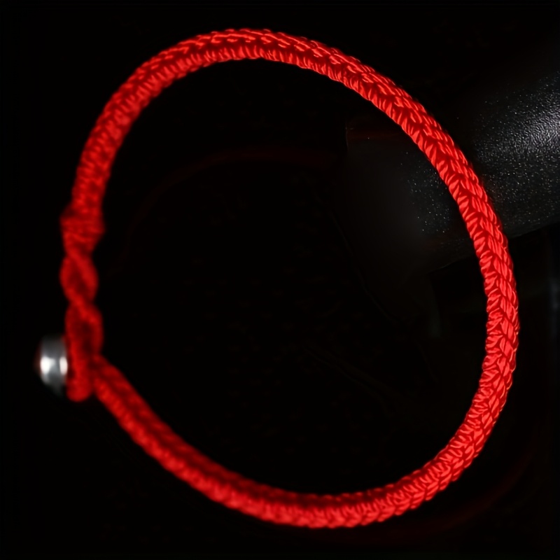 Hand Woven Lucky Charm Bracelet, Adjustable Gift