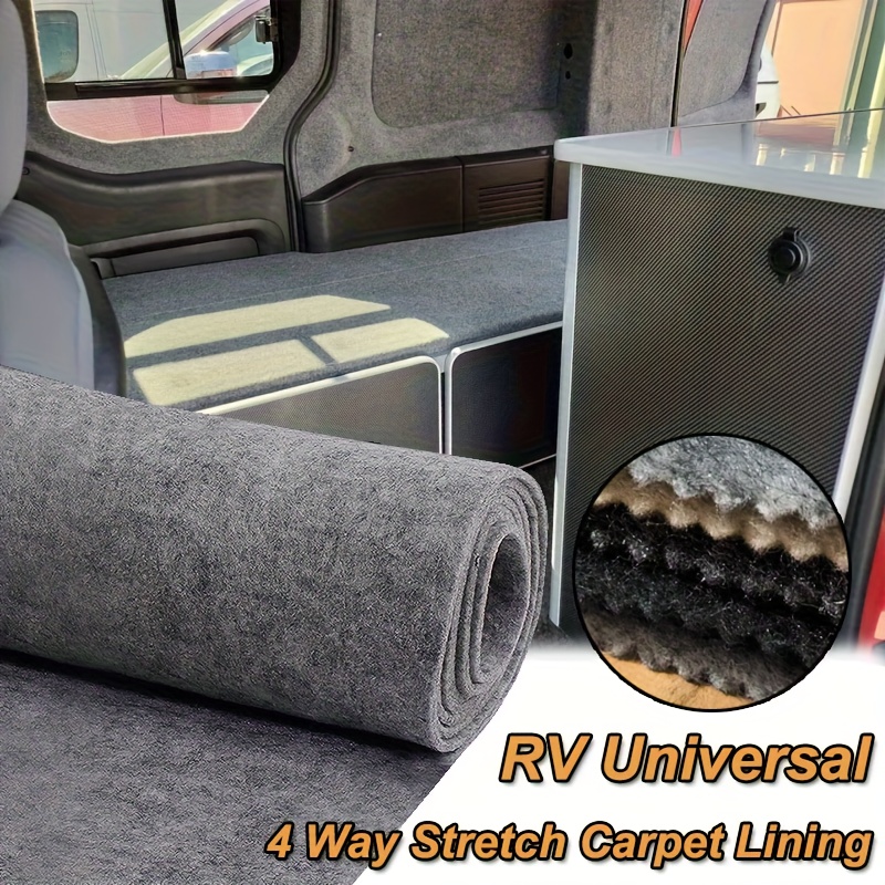 TEMU 1 Mètre par 2 Mètres de Rembourrage de Tapis Ignifuge Haute Antidérapant, Adapté aux Voitures, Camping-cars, Camions et Pickups - Facile à