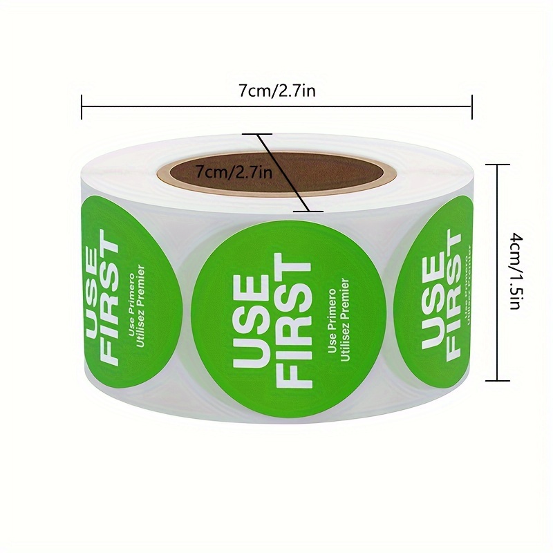 Round Use Style Self adhesive Label (500 Labels Temu United Kingdom