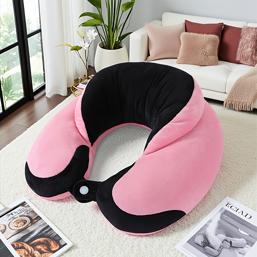 TEMU U-shaped Neck Pillow, Portable For Travel, Long-distance Flights, Trains, And Car Rides, Neck Support Pillow, Cervical Pillow