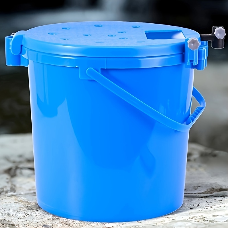 Fishing Bucket Live Fish Bucket, Large Fishing Box, One-Piece Hard Shell  Folding Rectangular Multi-Function Fish Bucket (Size : 280x400x260mm) :  : Sports & Outdoors