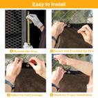 6x50ft privacy screen fence heavy duty fencing shade cover 170gsm 90 blockage mesh shade net for wall garden yard backyard 6 ft x 50 ft dark green
