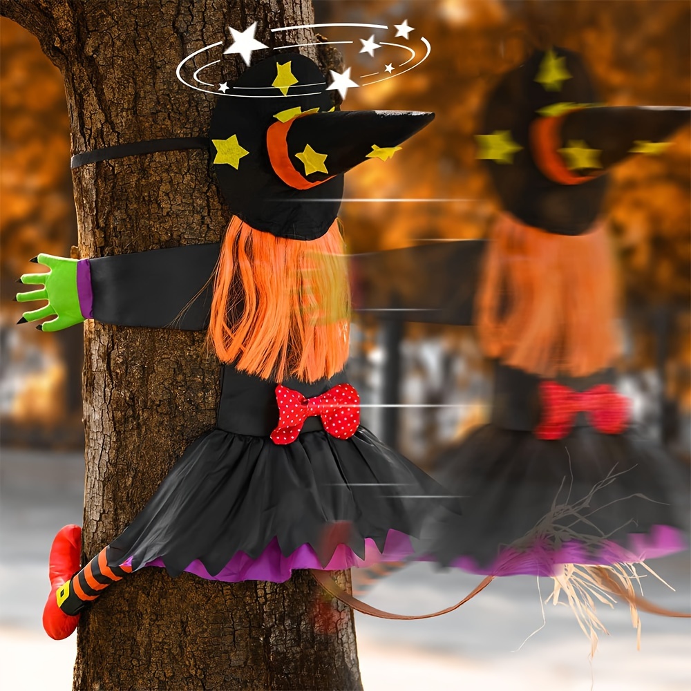 

1pc Halloween Hug Decoration, , Decorative Statue For Multiple Types, Plastic And , No Needed,