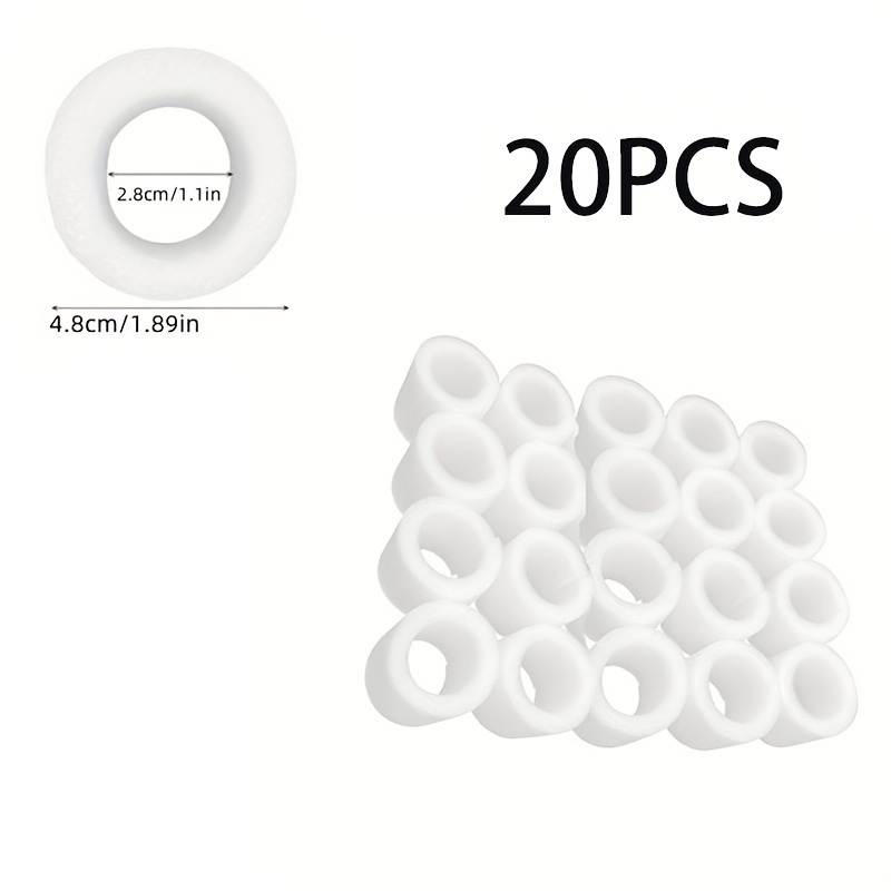 20pcs 4.8cm Foam Curtain Spacers - For Mesh & Sheer Drapes, Contemporary Home Decor, Curtain Pad, 2.8/3/ Mesh Curtains