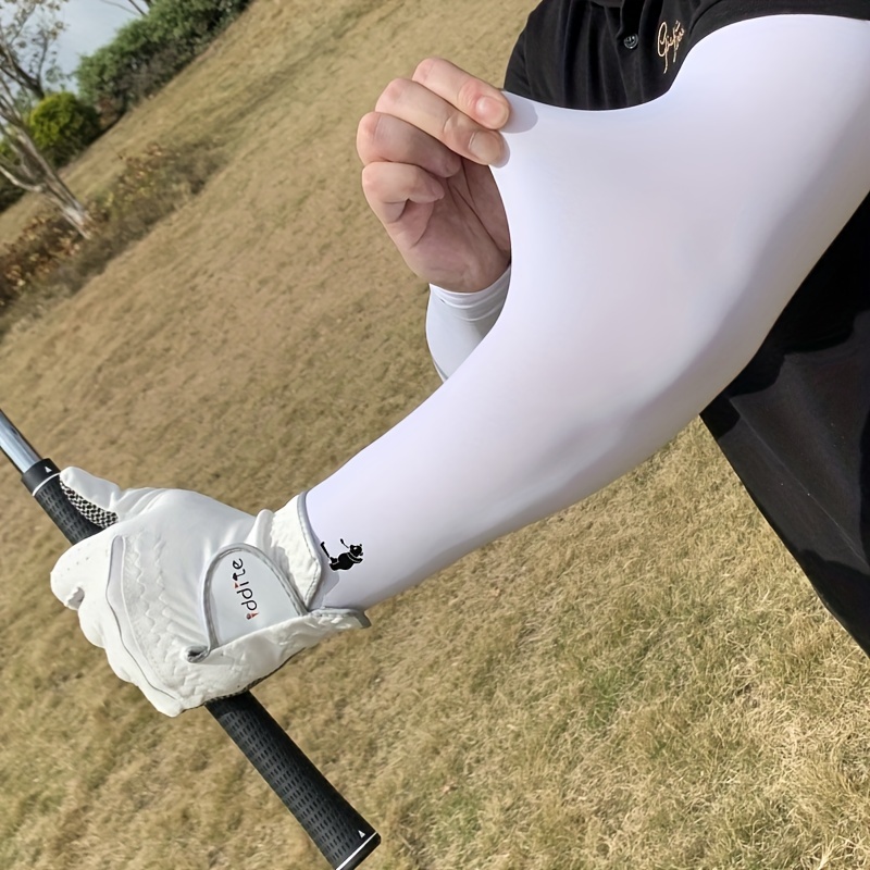 1pair Golf Ice Silk Sleeves, Summer For Men