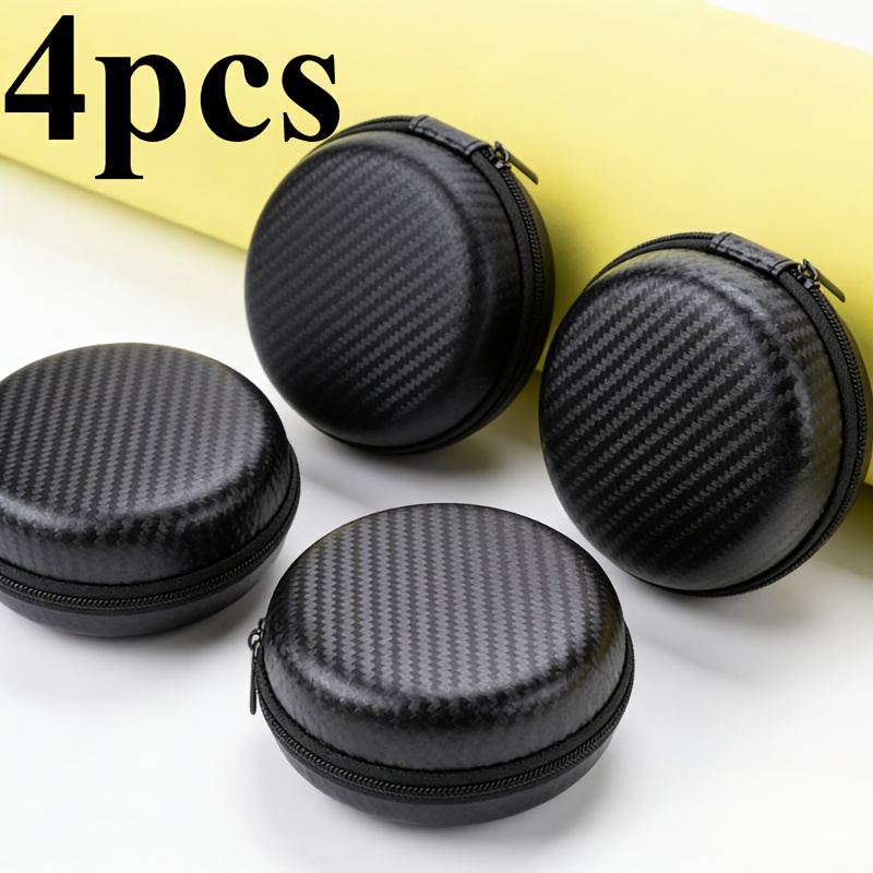 TEMU 4pcs Cable Organizer Set, Includes Phone Charger Pouch, Razor Zipper Bag, Protective Case, Hard , Data Cable Organizer, And Earphone Storage