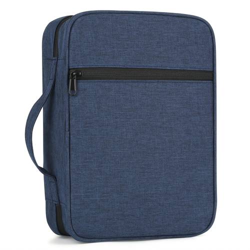 1pc bible cover with durable handle carrying book case church bag bible protective with zippered pocket bible study accessories supplies book protector for book lovers christian gift
