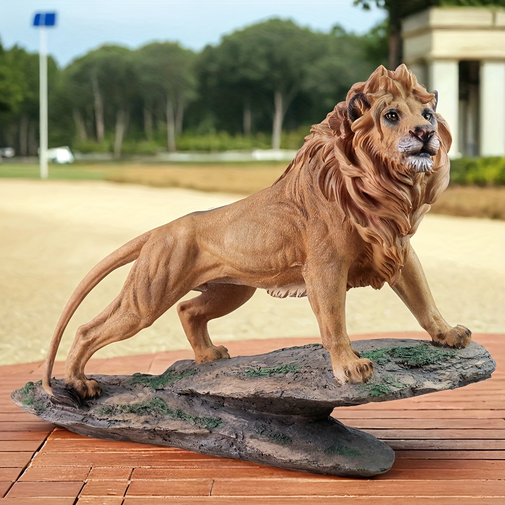 PRETYZOOM Tête de lion décorative murale en forme de buste de