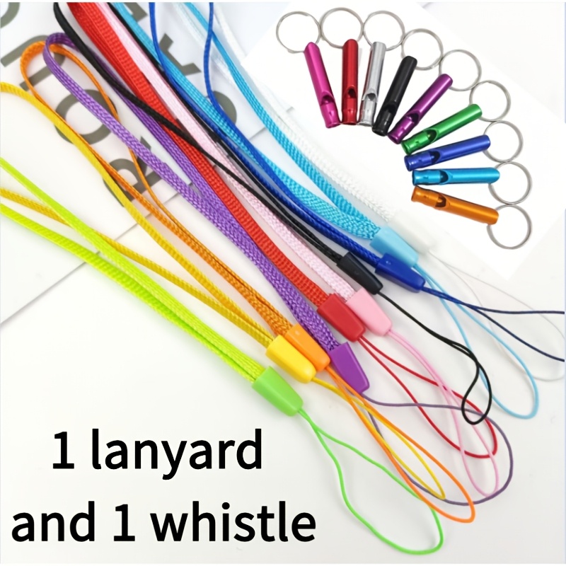 TEMU Outdoor Survival Whistle, Camping Whistle, Aluminum Alloy Whistle, Portable Metal Multifunctional Alloy Whistle, Outdoor Safety Survival Gear