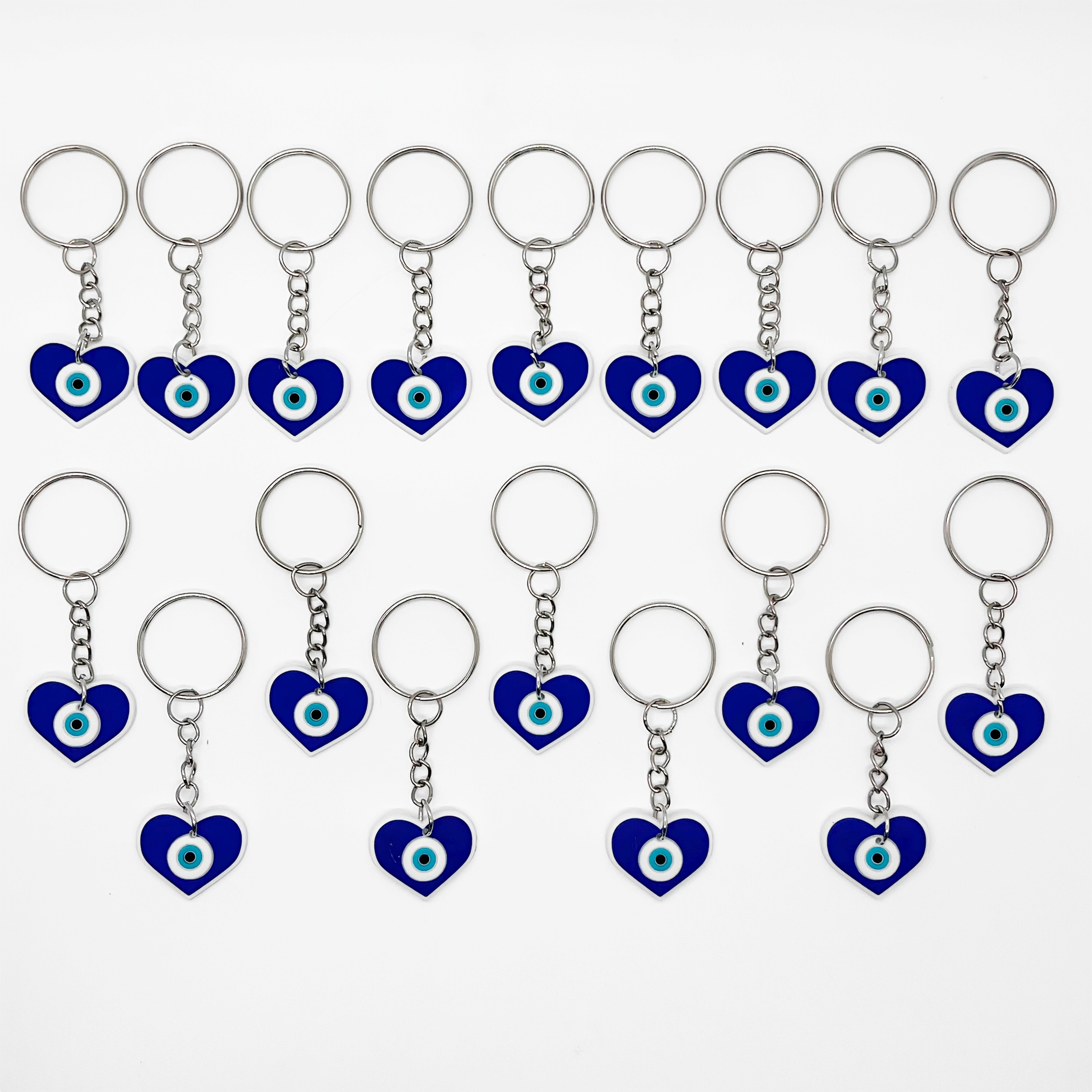 18 Evil Eye Keychains, Ladies' Luxury Cute Bag Decoration New Additions