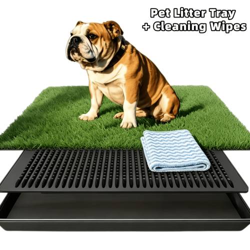 dog cleaning supplies single layer large grass mat triple layer leak proof potty tray washable reusable dog pad easy clean odor resistant puppy training pad portable indoor outdoor use suitable for small to large dogs new year easter gift