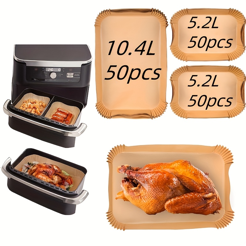 

150 Baking Sheets, Disposable Air Fryer Accessory For 10.4 Liter Air Fryer, For Af500eu (50 Sheets 10.4l + Sheets 5.2l)