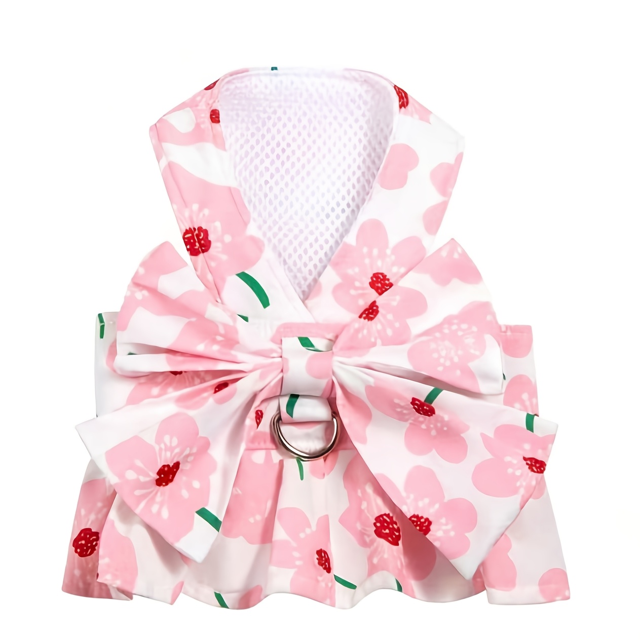 TEMU Accessoire pour animal de compagnie , élégant et de haute qualité, comprenant une robe de style princesse pour chaton/chiot avec une laisse