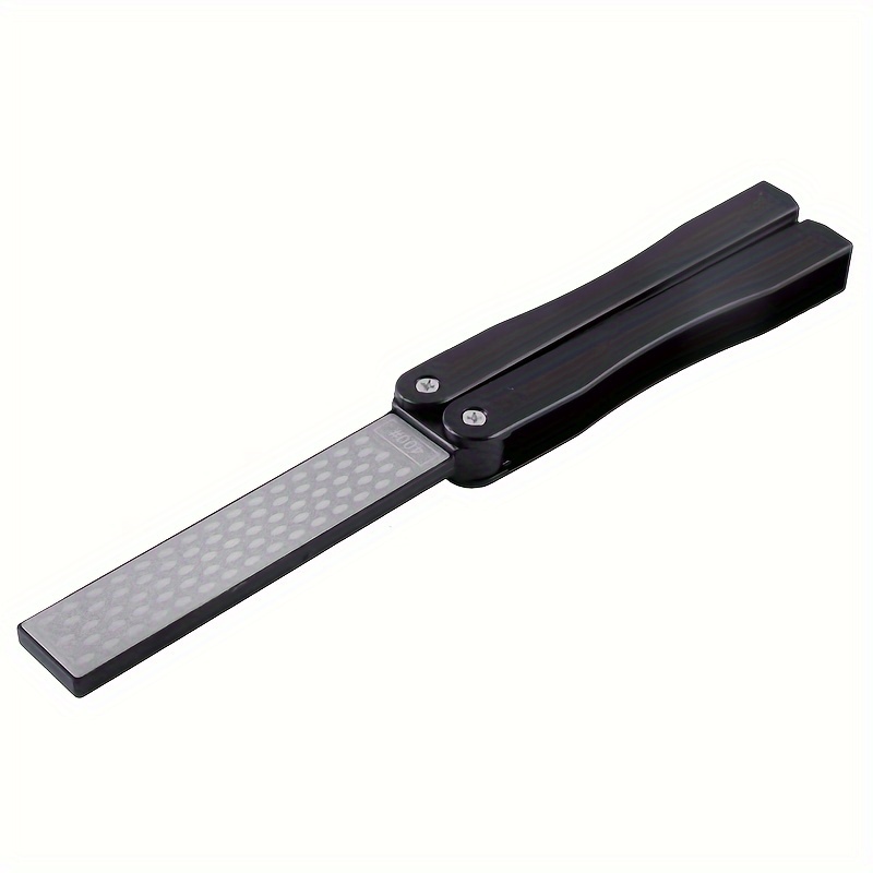 1pc Portable Double-sided Fold Pocket Sharpener Diamond Knife Sharpening Stone