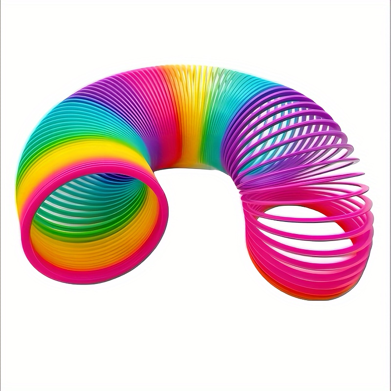 

Hamori - Colorful Rainbow Neon Plastic Springtoy For Party Hobbies, Christmas Gifts