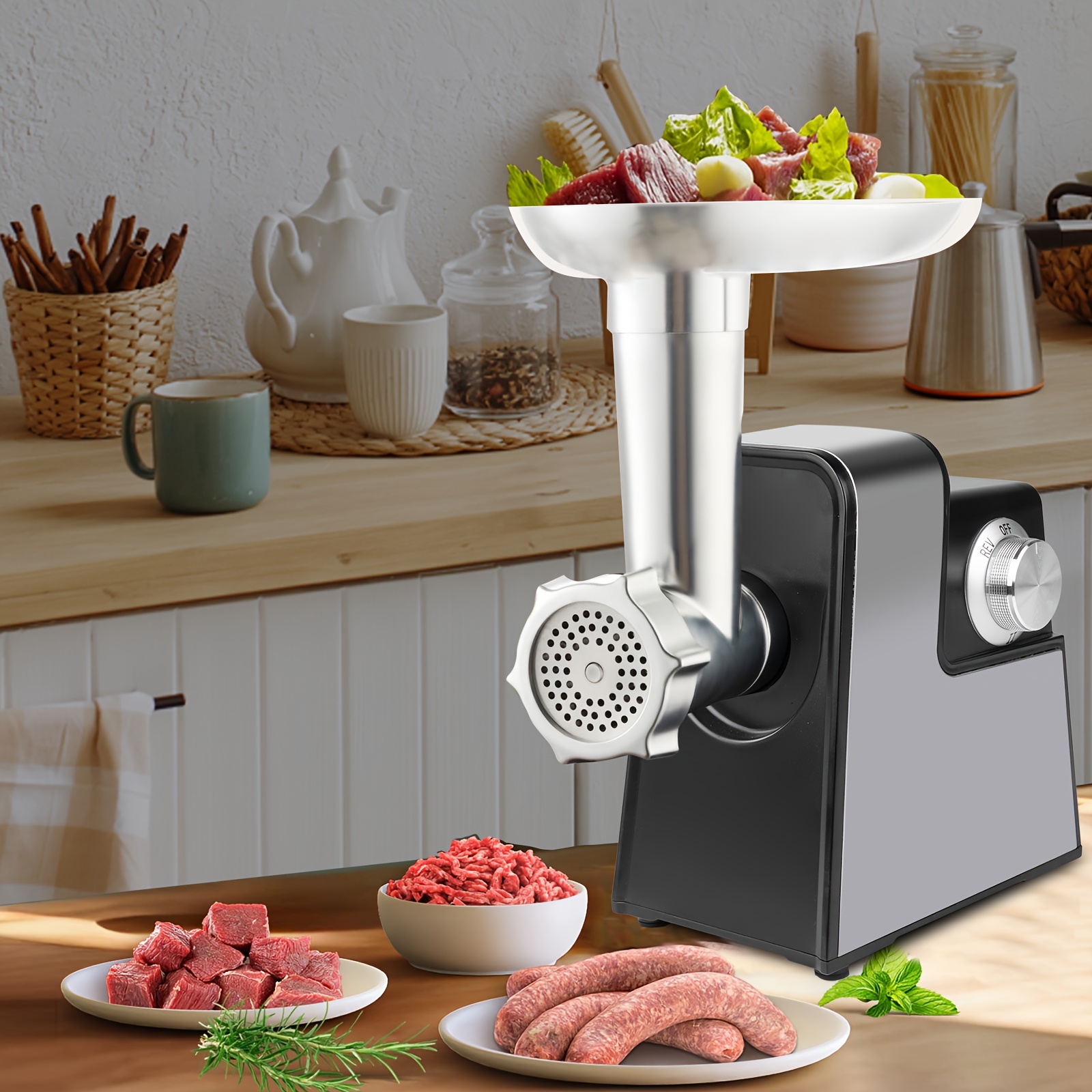multifunctional motorized meat grinder