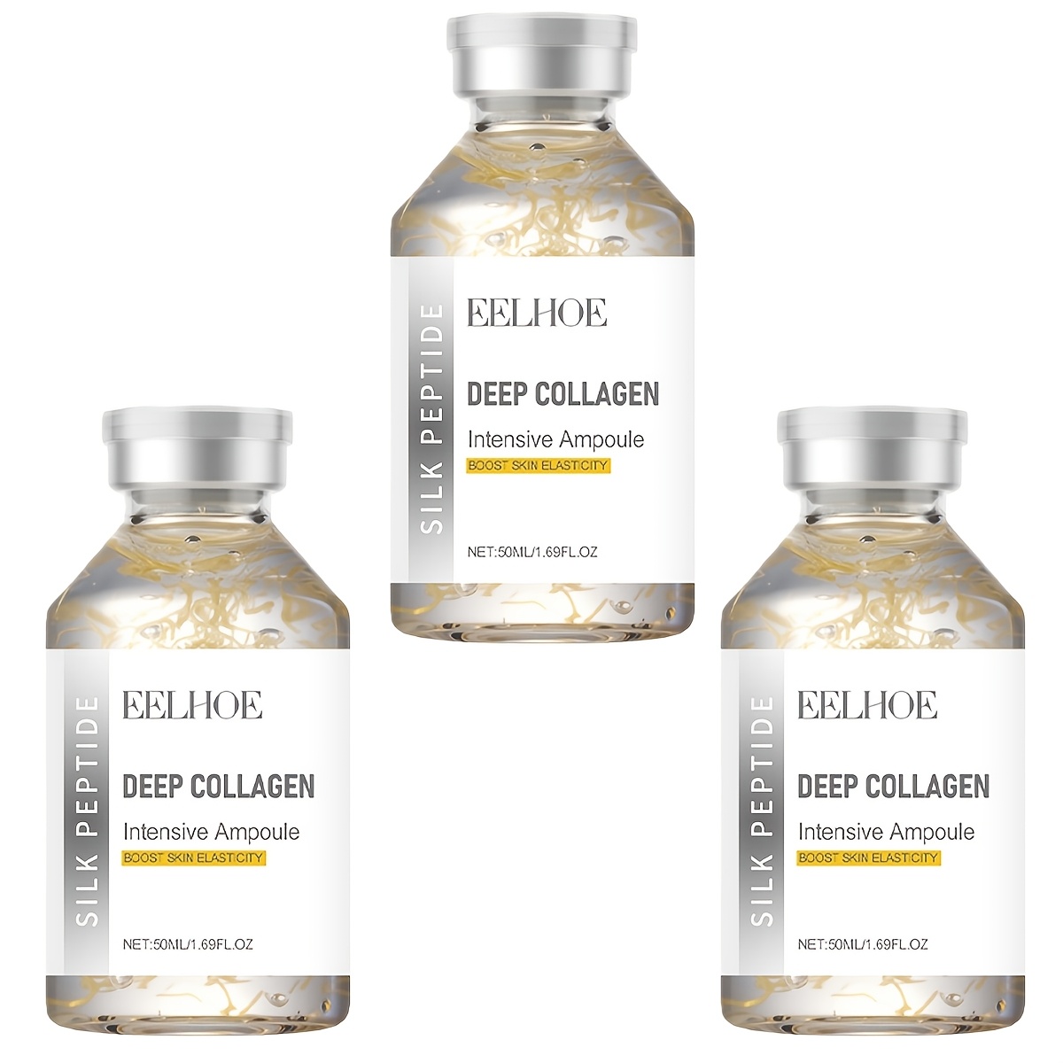 TEMU Buy 2 Free (3pcs) Collagen , Rich In Nicotinamide, Hyaluronic Acid, Deep Moisturizing And Collagen Firming, Plump, Skin Tone, Tighten Skin Tone Light Beige, Light Beige Skin Type