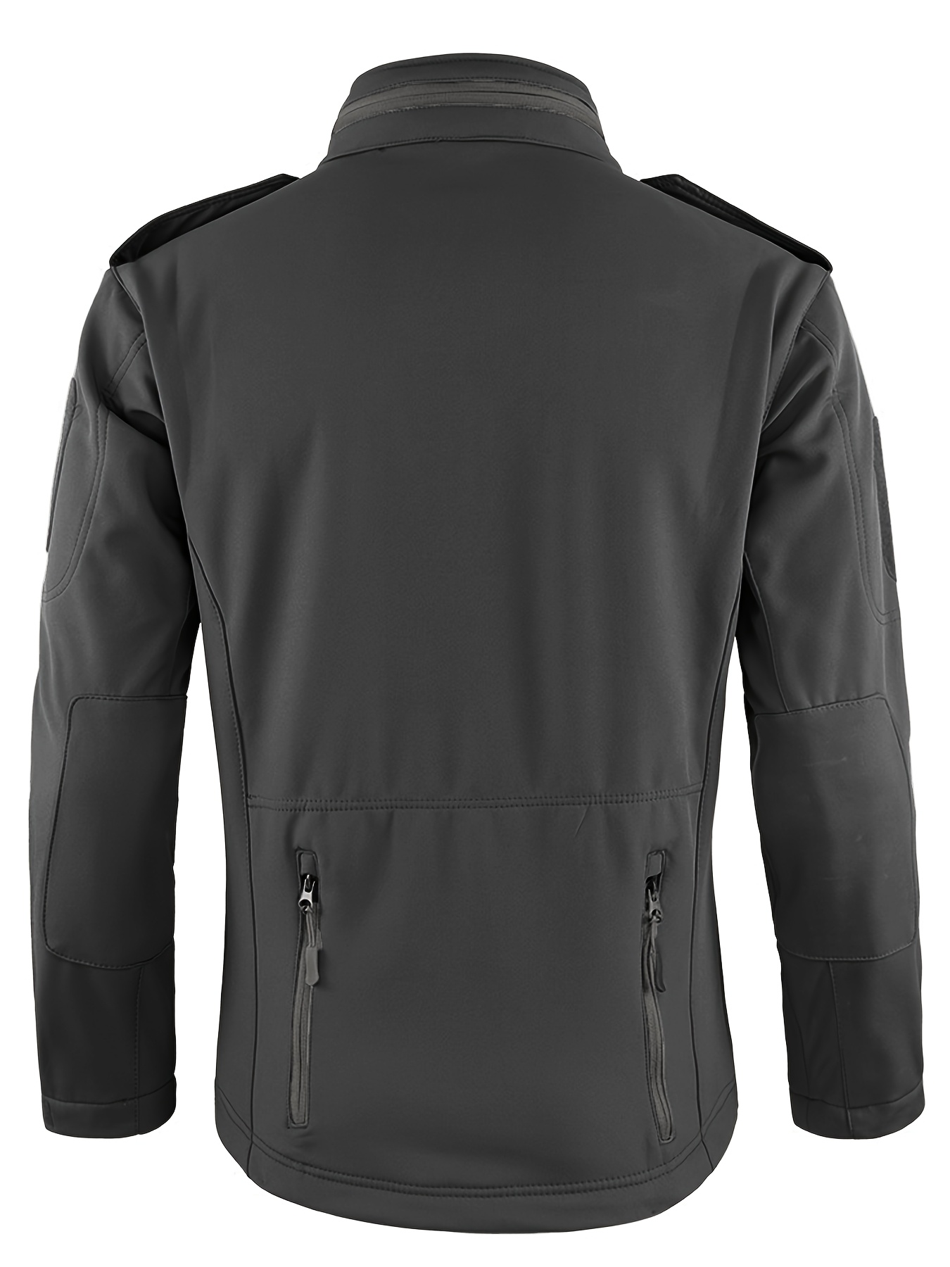Men's Tactical Fleece Jacket, Windproof Soft Shell Outdoor Hoodie