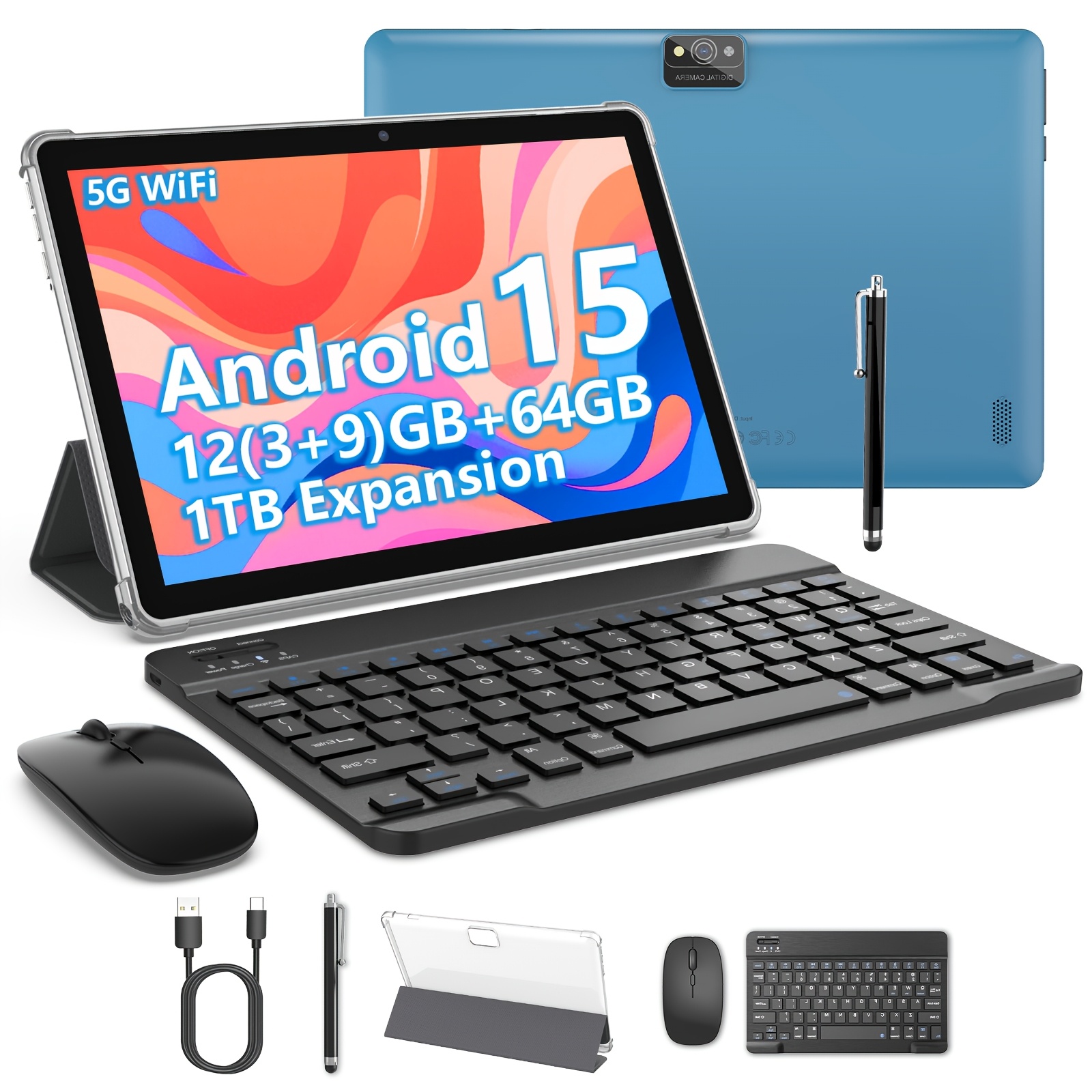 10 1 inch incell display latest   15 tablet two in one tablet   keyboard protective case mouse stylus no power supply required     ai 12gb 3gb 9gb 64gb rom 1tb expandable storage 2mp 8mp dual cameras