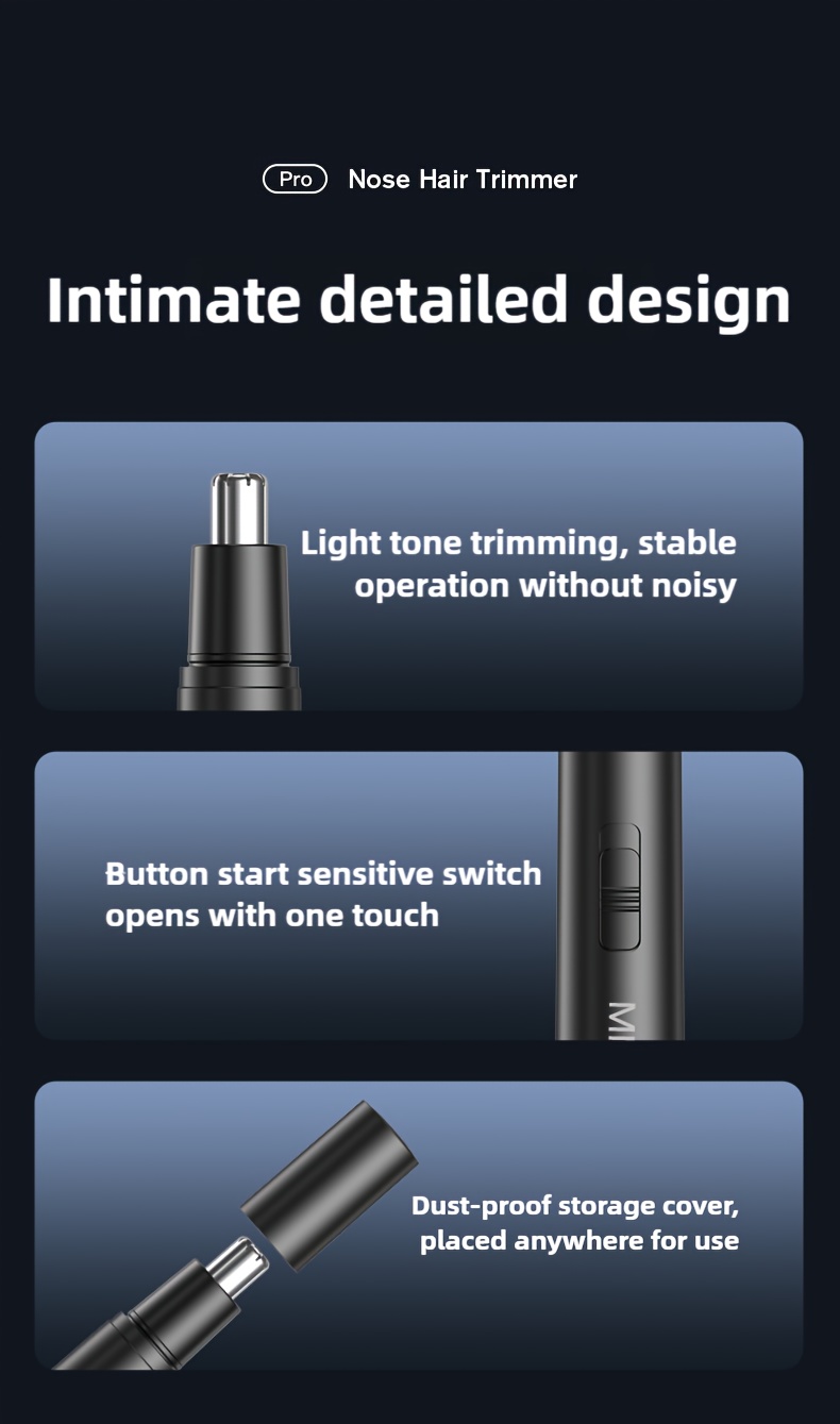 rechargeable electric nose hair trimmer for men and women a magical tool for cutting nasal hair Product details 15