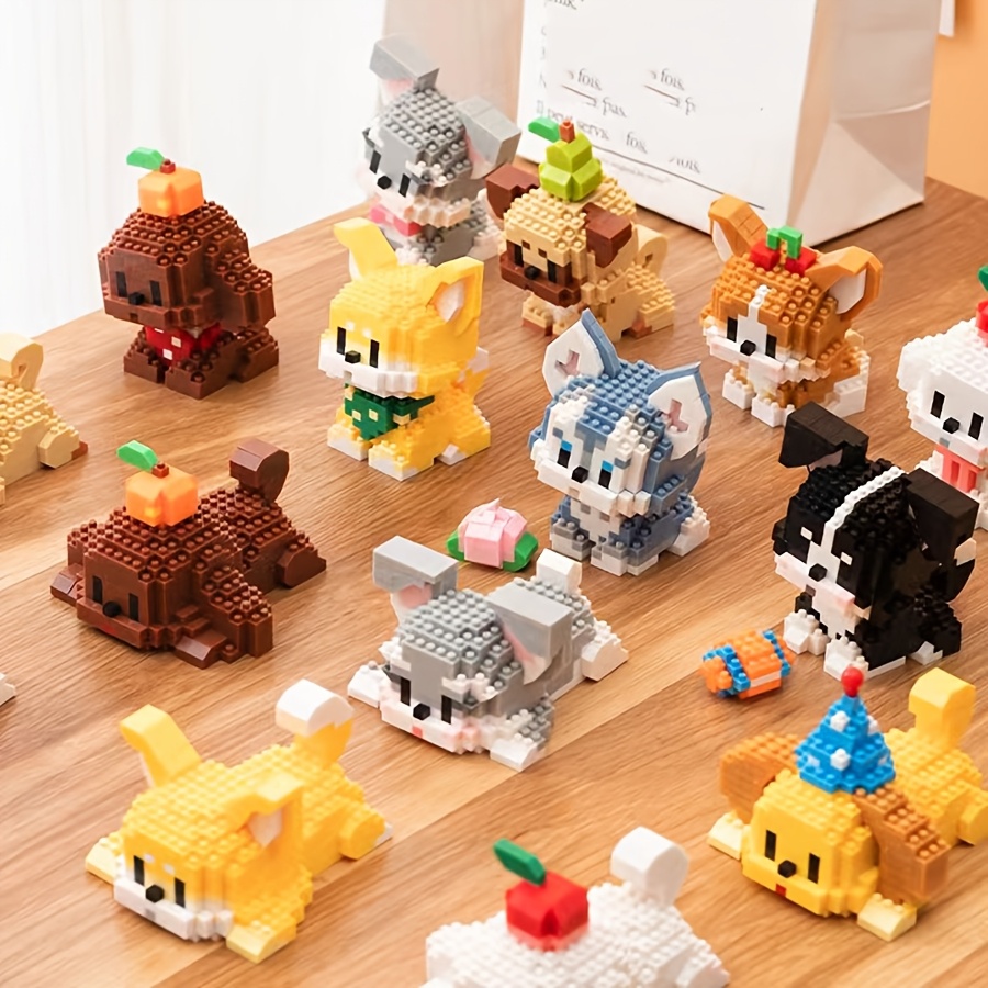 Unativer Bulldogge Baustein-Set - 880 Teile Tierbausteine
