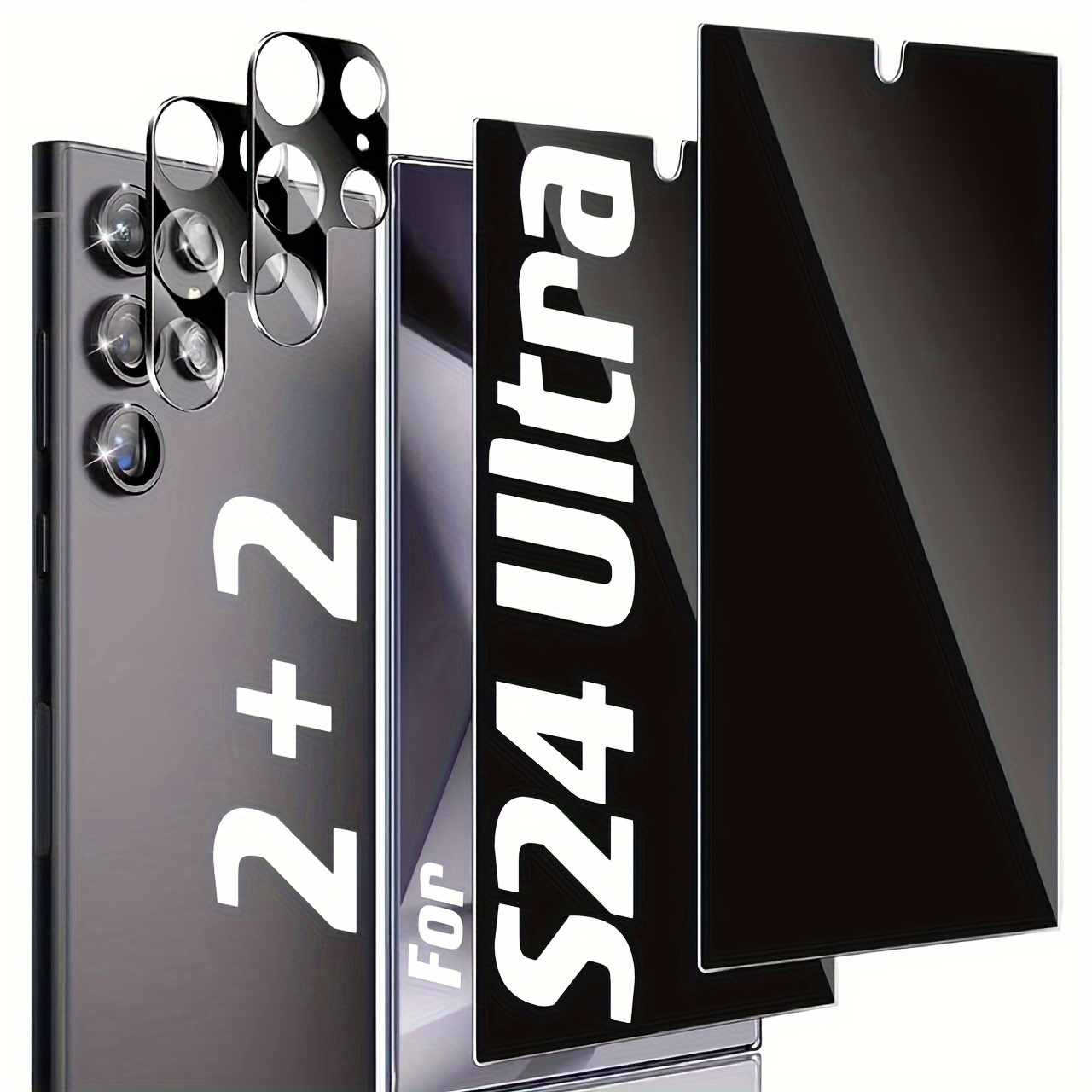 2+2Pack] Schutzfolie + Kamera Schutzfolie Für Samsung S24 Ultra