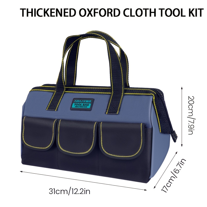 Airaj Multifunctional Tool Bag Thickened Oxford Cloth Sturdy Durable Electrician Specific Handbag