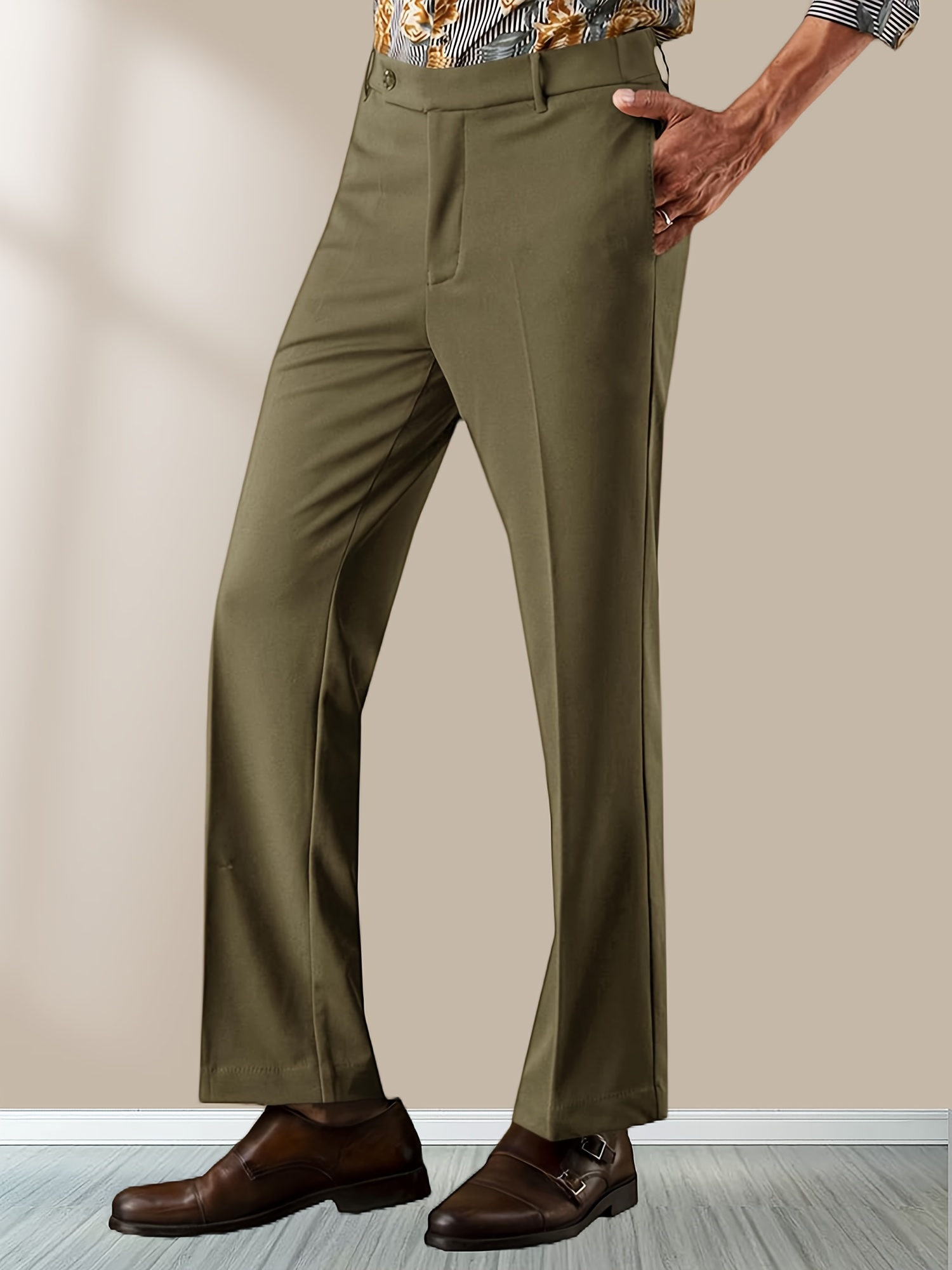 Bell bottom trousers fashion men