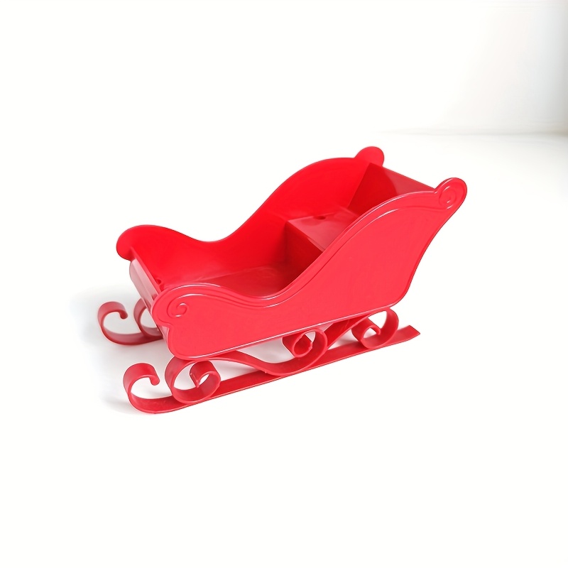 Image of 1/2pcs Christmas Mini Sled, Party Game And Activity Decorations, Holiday Gathering Gift, 2 Colors Halloween&christmas For Christmas,newyear,valentine,party Events