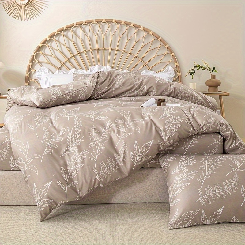 TEMU 3pcs Qingcheng Printed Duvet Cover Set (excluding Duvet And Pillow Inserts)
